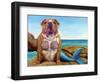 Mermaid Dog-Lucia Heffernan-Framed Art Print