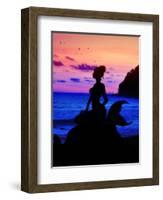 Mermaid Dreams-Julie Fain-Framed Art Print