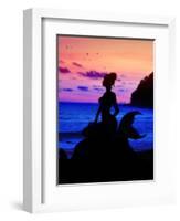 Mermaid Dreams-Julie Fain-Framed Art Print