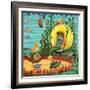 Mermaid Folk-null-Framed Giclee Print