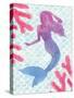 Mermaid Friends I-null-Stretched Canvas