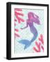 Mermaid Friends I-null-Framed Art Print