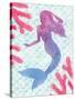 Mermaid Friends I-null-Stretched Canvas