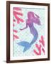 Mermaid Friends I-null-Framed Art Print