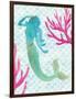 Mermaid Friends II-null-Framed Art Print