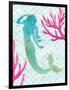 Mermaid Friends II-null-Framed Art Print