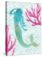 Mermaid Friends II-null-Stretched Canvas