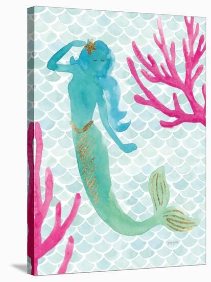 Mermaid Friends II-null-Stretched Canvas