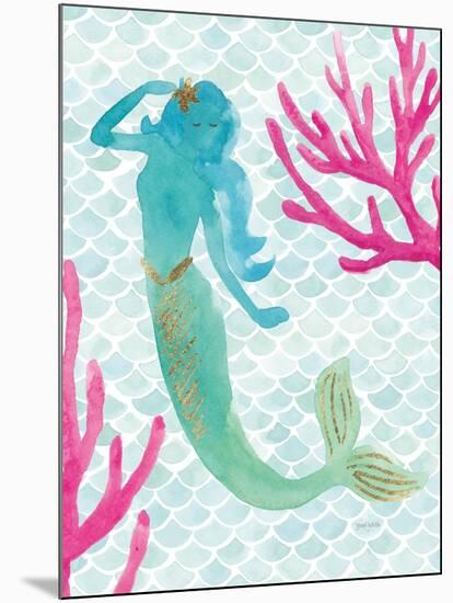 Mermaid Friends II-null-Mounted Art Print