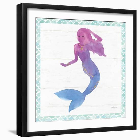 Mermaid Friends III-null-Framed Art Print