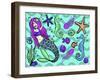 Mermaid & Friends-Lauren Ramer-Framed Giclee Print