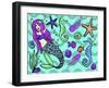 Mermaid & Friends-Lauren Ramer-Framed Giclee Print