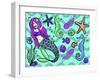 Mermaid & Friends-Lauren Ramer-Framed Giclee Print