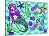 Mermaid & Friends-Lauren Ramer-Stretched Canvas