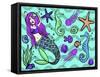 Mermaid & Friends-Lauren Ramer-Framed Stretched Canvas