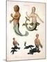 Mermaid, from Encyclopaedia Londinensis, 1817-J. Pass-Mounted Giclee Print