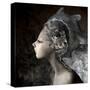 Mermaid Girl In An Unusual Headgear, A Hat-Lilun-Stretched Canvas