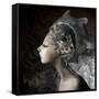 Mermaid Girl In An Unusual Headgear, A Hat-Lilun-Framed Stretched Canvas