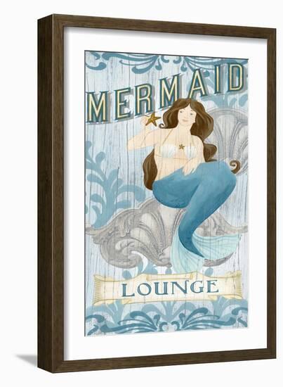 Mermaid I-June Vess-Framed Art Print