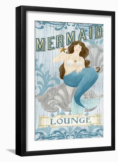 Mermaid I-June Vess-Framed Art Print