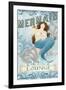 Mermaid I-June Vess-Framed Art Print