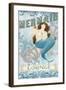 Mermaid I-June Vess-Framed Art Print