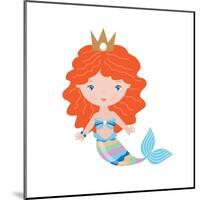 Mermaid Illustration-Svetlana Peskin-Mounted Art Print