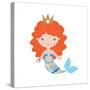 Mermaid Illustration-Svetlana Peskin-Stretched Canvas