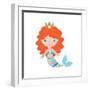 Mermaid Illustration-Svetlana Peskin-Framed Art Print