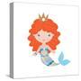 Mermaid Illustration-Svetlana Peskin-Stretched Canvas