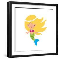 Mermaid Illustration-Svetlana Peskin-Framed Art Print