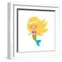 Mermaid Illustration-Svetlana Peskin-Framed Art Print