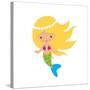 Mermaid Illustration-Svetlana Peskin-Stretched Canvas