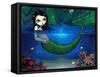 Mermaid in Her Grotto - Underwater Mermaid-Jasmine Becket-Griffith-Framed Stretched Canvas