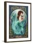 Mermaid - Kaua'i, Hawai'i-Lantern Press-Framed Art Print