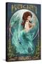 Mermaid - Kaua'i, Hawai'i-Lantern Press-Stretched Canvas