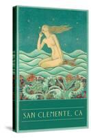 Mermaid Listening to Stars, San Clemente, California-null-Stretched Canvas