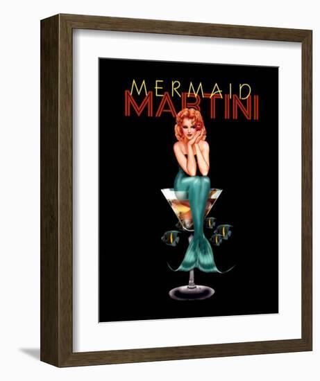 Mermaid Martini-Ralph Burch-Framed Art Print