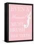 Mermaid Must Brush-Taylor Greene-Framed Stretched Canvas