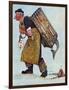 "Mermaid" or "Lobsterman", August 20,1955-Norman Rockwell-Framed Premium Giclee Print