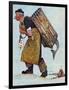 "Mermaid" or "Lobsterman", August 20,1955-Norman Rockwell-Framed Premium Giclee Print