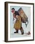 "Mermaid" or "Lobsterman", August 20,1955-Norman Rockwell-Framed Giclee Print