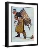 "Mermaid" or "Lobsterman", August 20,1955-Norman Rockwell-Framed Giclee Print