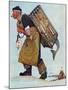 "Mermaid" or "Lobsterman", August 20,1955-Norman Rockwell-Mounted Giclee Print