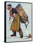 "Mermaid" or "Lobsterman", August 20,1955-Norman Rockwell-Framed Stretched Canvas