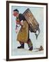 "Mermaid" or "Lobsterman", August 20,1955-Norman Rockwell-Framed Giclee Print