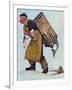 "Mermaid" or "Lobsterman", August 20,1955-Norman Rockwell-Framed Giclee Print