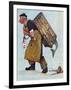 "Mermaid" or "Lobsterman", August 20,1955-Norman Rockwell-Framed Giclee Print