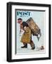 "Mermaid" or "Lobsterman" Saturday Evening Post Cover, August 20,1955-Norman Rockwell-Framed Giclee Print