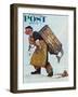 "Mermaid" or "Lobsterman" Saturday Evening Post Cover, August 20,1955-Norman Rockwell-Framed Premium Giclee Print